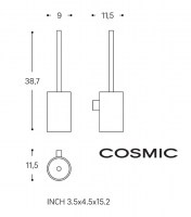 MEDIDAS ESCOBILLERO PARED ARCHITECT S+ COSMIC